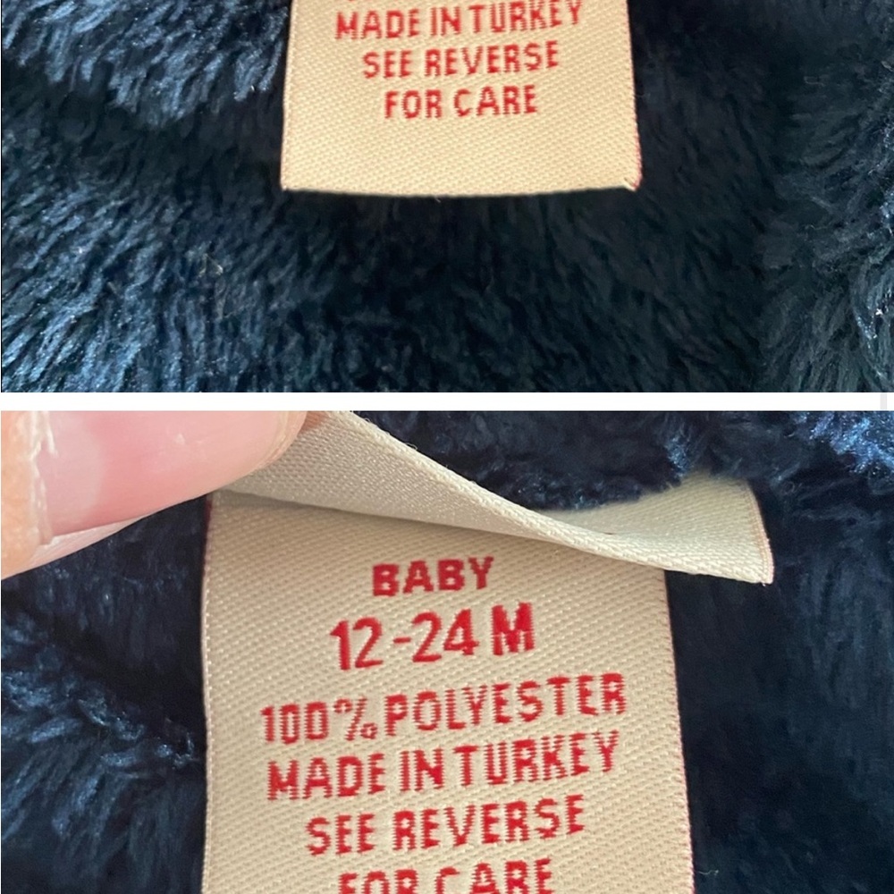 Baby Plush Robe William Monogram - Picture 2 of 3